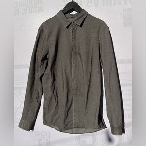 lululemon commission classic long , heathered black, medium